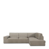 Funda para chaise longue de brazo largo derecho Eysa ROC Marrón Glac