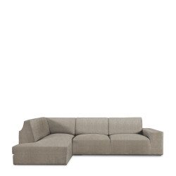 Funda para chaise longue de brazo largo izquierdo Eysa ROC Marrón Gla