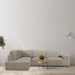 Funda para chaise longue de brazo largo izquierdo Eysa ROC Marrón Gla