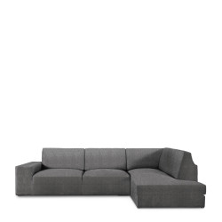 Funda para chaise longue de brazo largo derecho Eysa ROC Gris oscuro 1