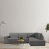 Funda para chaise longue de brazo largo derecho Eysa ROC Gris oscuro 1