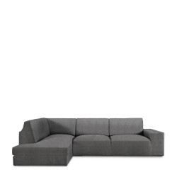 Funda para chaise longue de brazo largo izquierdo Eysa ROC Gris oscuro