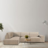 Funda para chaise longue de brazo largo izquierdo Eysa ROC Beige 110 x