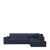 Funda para chaise longue de brazo largo derecho Eysa ROC Azul 110 x 12