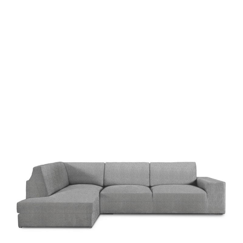 Funda para chaise longue de brazo largo izquierdo Eysa ROC Gris claro Funda para chaise longue de brazo largo izquierdo Eysa ROC Gris claro