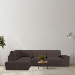 Funda para chaise longue de brazo largo izquierdo Eysa ROC Marrón 110