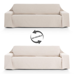 Cubre sofá Eysa SILVER Marrón claro 400 x 270 cm Reversible