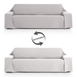 Cubre sofá Eysa SILVER Gris claro 400 x 270 cm Reversible