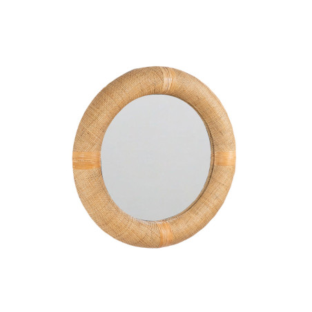 Espejo de pared Romimex Natural Ratán 80 x 80 x 7 cm 7 x 80 x 80 cm