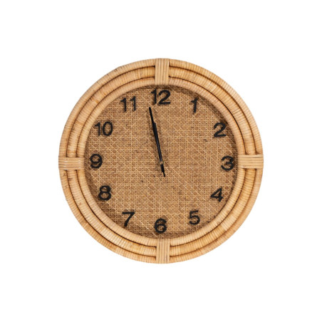 Reloj de Pared Romimex Marrón Mimbre Madera de abeto Madera MDF 46 x