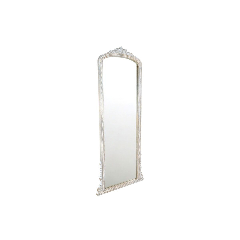 Espejo de pared Romimex Blanco Natural Madera de mango 52 x 180 x 4 cm Espejo de pared Romimex Blanco Natural Madera de mango 52 x 180 x 4 cm