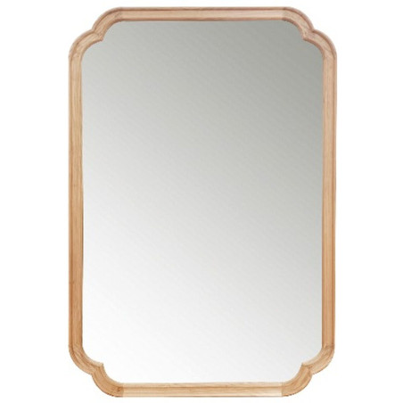 Espejo de pared Romimex Natural Madera Madera de Paulonia 60 x 90 x 3