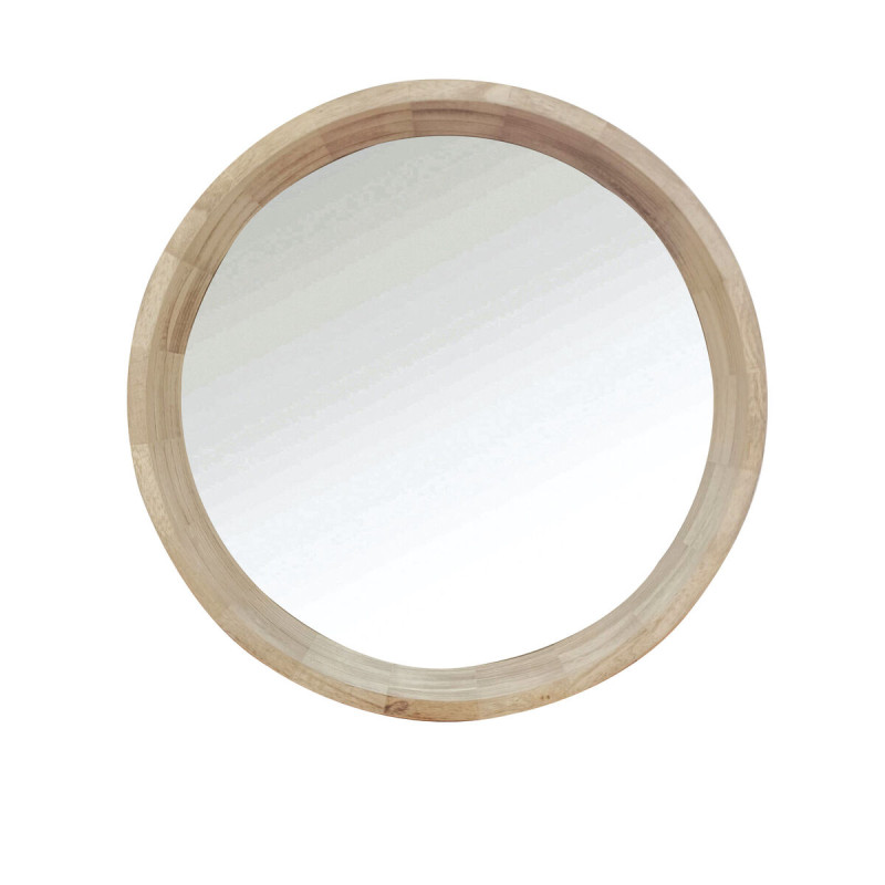 Espejo de pared Romimex Natural Madera Madera de Paulonia 60 x 60 x 9 Espejo de pared Romimex Natural Madera Madera de Paulonia 60 x 60 x 9