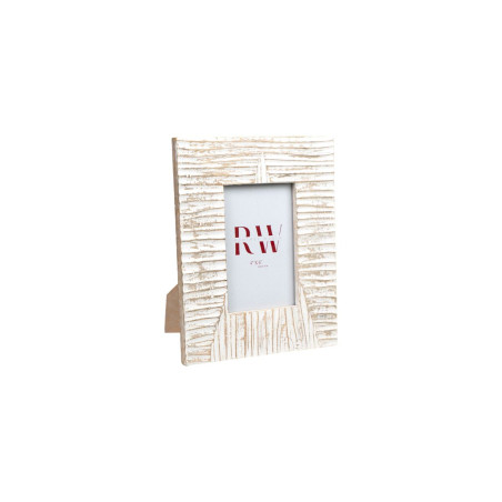 Marco de Fotos Romimex Blanco Madera de mango Madera MDF 2 x 15 x 10 c