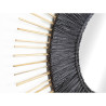 Espejo de pared Romimex Negro Natural Fibra vegetal 70 x 70 x 3 cm Red