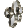 Espejo de pared Alexandra House Living Plateado Metal Círculos 9 x 60