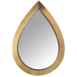 Espejo de pared Alexandra House Living Dorado Metal Gota 5 x 60 x 46 c