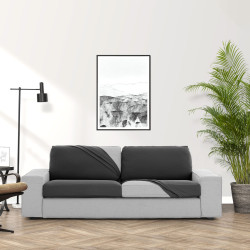 Funda para Sofá Eysa Bronx Gris oscuro 100 x 15 x 200 cm 2XL