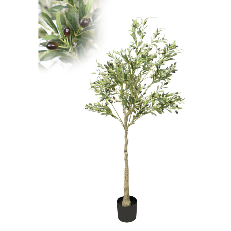 Árbol Decorativo Romimex Plástico Olivo 80 x 160 x 80 cm Árbol Decorativo Romimex Plástico Olivo 80 x 160 x 80 cm