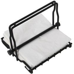 Servilletero de mesa Alexandra House Living Negro Metal 21 x 15 x 18 c