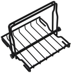 Servilletero de mesa Alexandra House Living Negro Metal 21 x 15 x 18 c