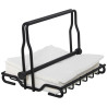 Servilletero de mesa Alexandra House Living Negro Metal 21 x 15 x 18 c