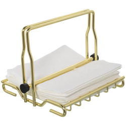 Servilletero de mesa Alexandra House Living Dorado Metal 21 x 15 x 18