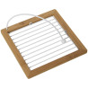 Servilletero de mesa Alexandra House Living Blanco Marrón Madera Meta