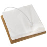 Servilletero de mesa Alexandra House Living Blanco Marrón Madera Meta