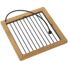 Servilletero de mesa Alexandra House Living Marrón Negro Madera Metal