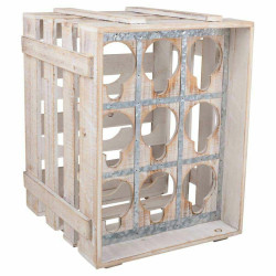 Botellero Alexandra House Living Natural Madera de abeto 43 x 32 x 33
