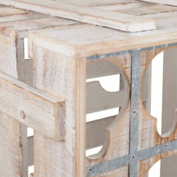 Botellero Alexandra House Living Natural Madera de abeto 43 x 32 x 33