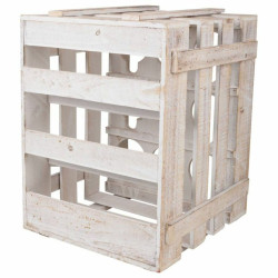 Botellero Alexandra House Living Natural Madera de abeto 43 x 32 x 33