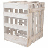 Botellero Alexandra House Living Natural Madera de abeto 43 x 32 x 33