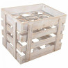 Botellero Alexandra House Living Natural Madera de abeto 43 x 32 x 33