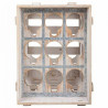 Botellero Alexandra House Living Natural Madera de abeto 43 x 32 x 33
