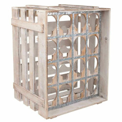Botellero Alexandra House Living Natural Madera de abeto 55 x 32 x 41