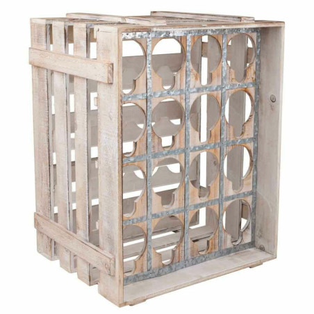 Botellero Alexandra House Living Natural Madera de abeto 55 x 32 x 41