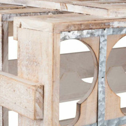 Botellero Alexandra House Living Natural Madera de abeto 55 x 32 x 41