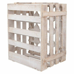 Botellero Alexandra House Living Natural Madera de abeto 55 x 32 x 41