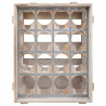 Botellero Alexandra House Living Natural Madera de abeto 55 x 32 x 41