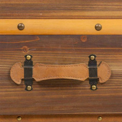 Botellero Alexandra House Living Natural Madera de abeto 60 x 55 x 100