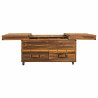 Botellero Alexandra House Living Natural Madera de abeto 60 x 55 x 100