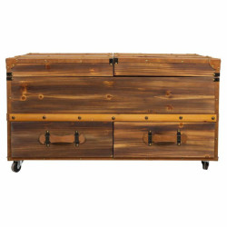 Botellero Alexandra House Living Natural Madera de abeto 60 x 55 x 100