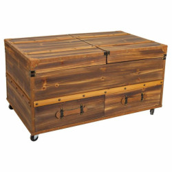 Botellero Alexandra House Living Natural Madera de abeto 60 x 55 x 100