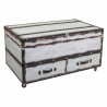 Botellero Alexandra House Living Blanco Lienzo Madera MDF 60 x 55 x 10